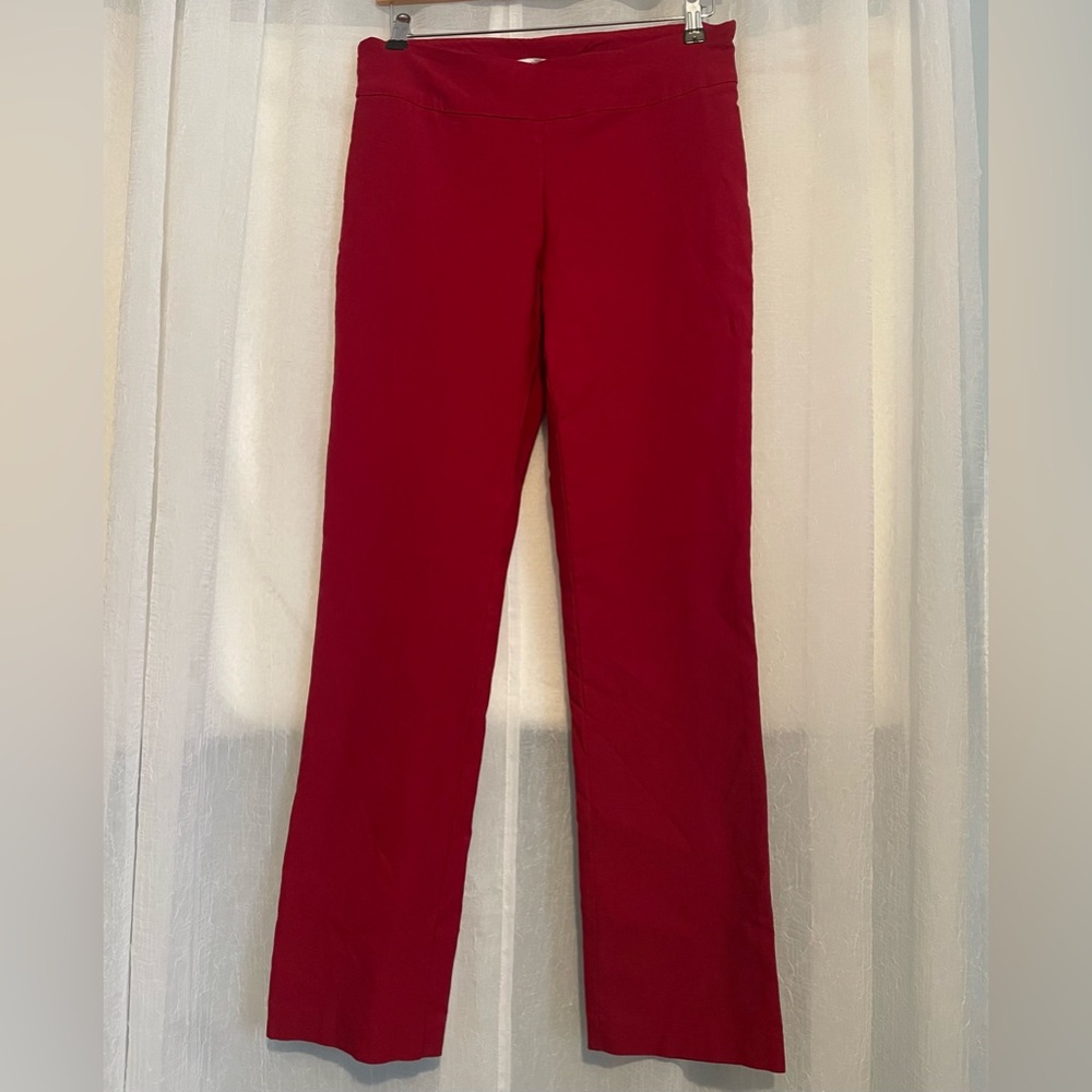 S.C.& CO WOMENS RED PAINTS SIZE 12 AS STRETCH!